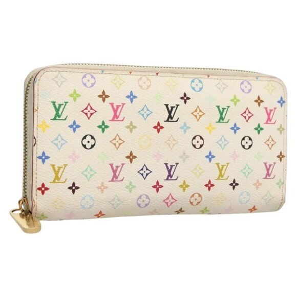 LOUIS VUITTON Monogram Multicolor Zippy Wallet White M60241 LV Auth ki5819 - Picture 1 of 16